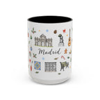 Madrid Christmas Mug | Watercolor City Souvenir, Travel Memories, Ceramic Coffee Cup