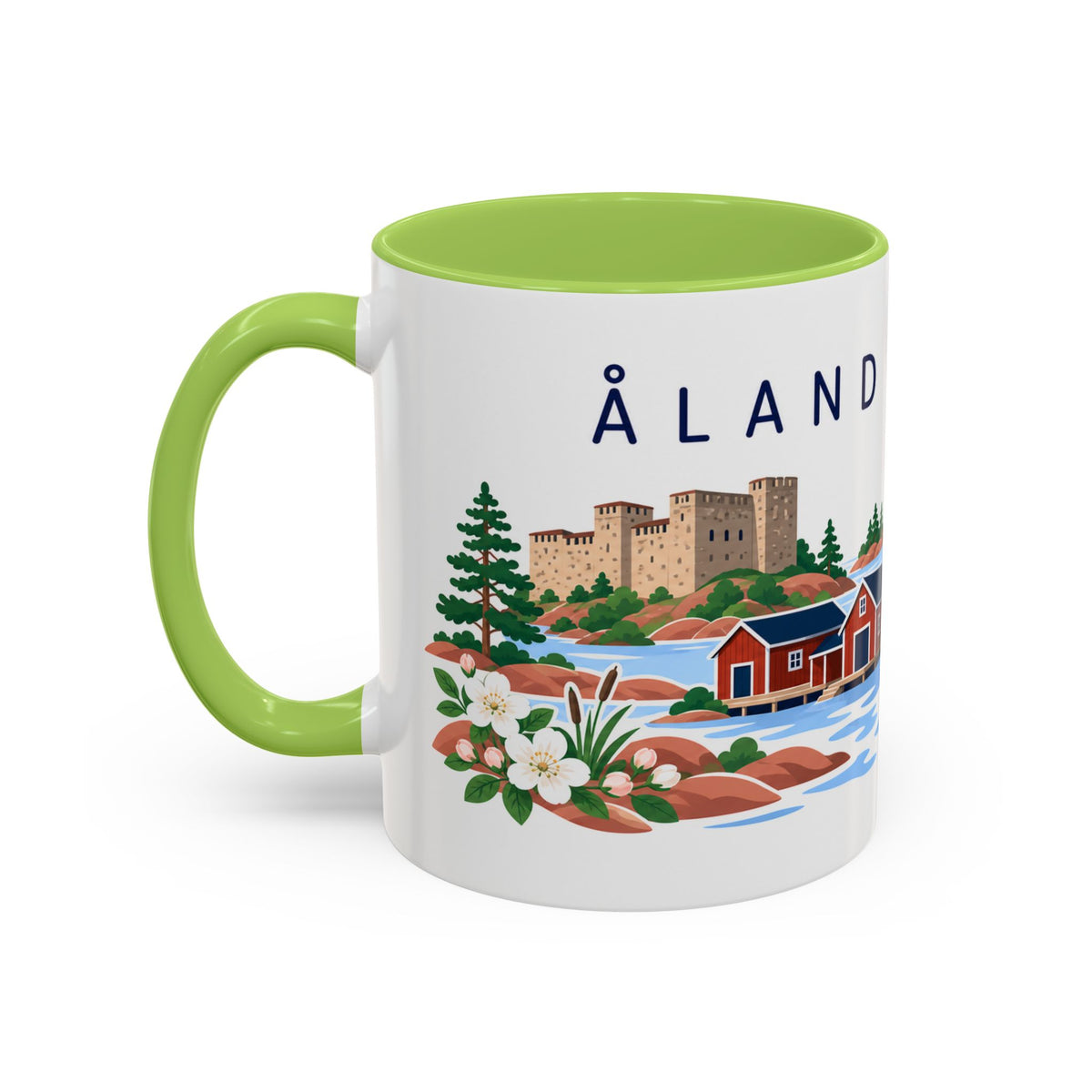 Åland Islands Coffee Mug | Travel Souvenir Accent Mug | Country Gift Ceramic Cup 11oz 15oz