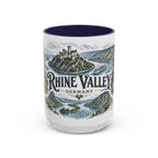 Rhine Valley Mug, Germany Travel Souvenir, Bucket List Gift, Accent Ceramic Coffee Mug 11oz 15oz