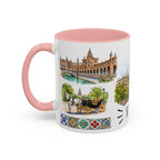 Seville Illustrated Travel Mug | City Souvenir Accent Coffee Mug | 11oz 15oz Ceramic Cup
