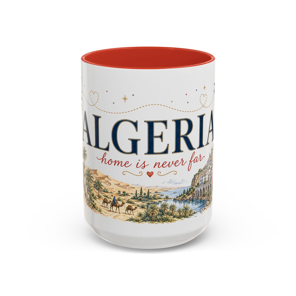 Algeria Home Country Mug | Moving Away Gift | Long Distance Friendship | 11 oz 15 oz Accent Mug