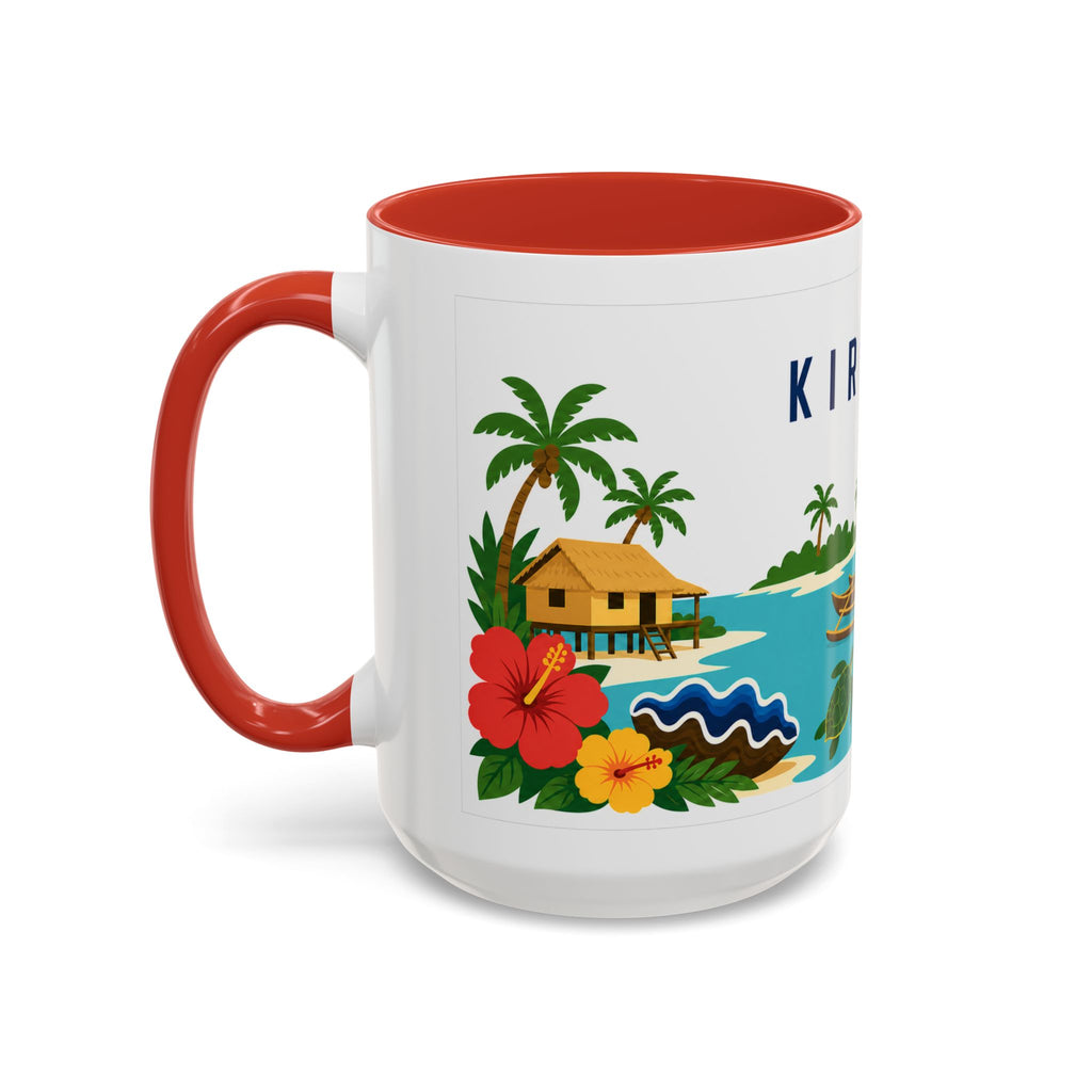 Kiribati Coffee Mug | Travel Souvenir Accent Mug | Country Gift Ceramic Cup 11oz 15oz