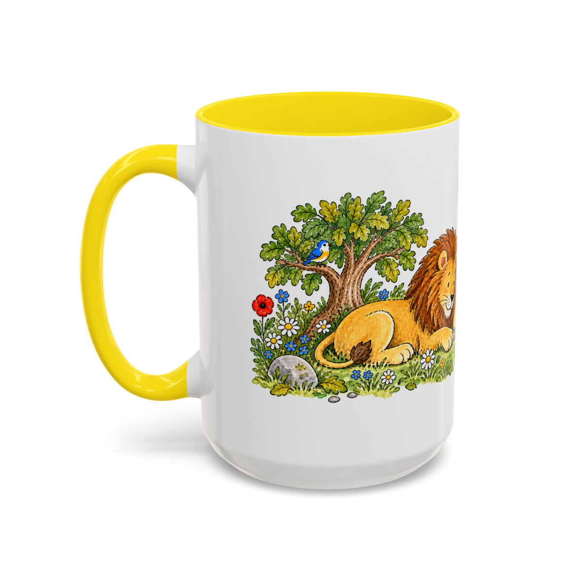 The Lion and the Mouse Mug | Storybook Fairy Tale Accent Coffee Mug | EveryLegend