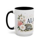 Alabama State Map Mug | Coastal Scenery, Botanical Accents, Homesick Gift