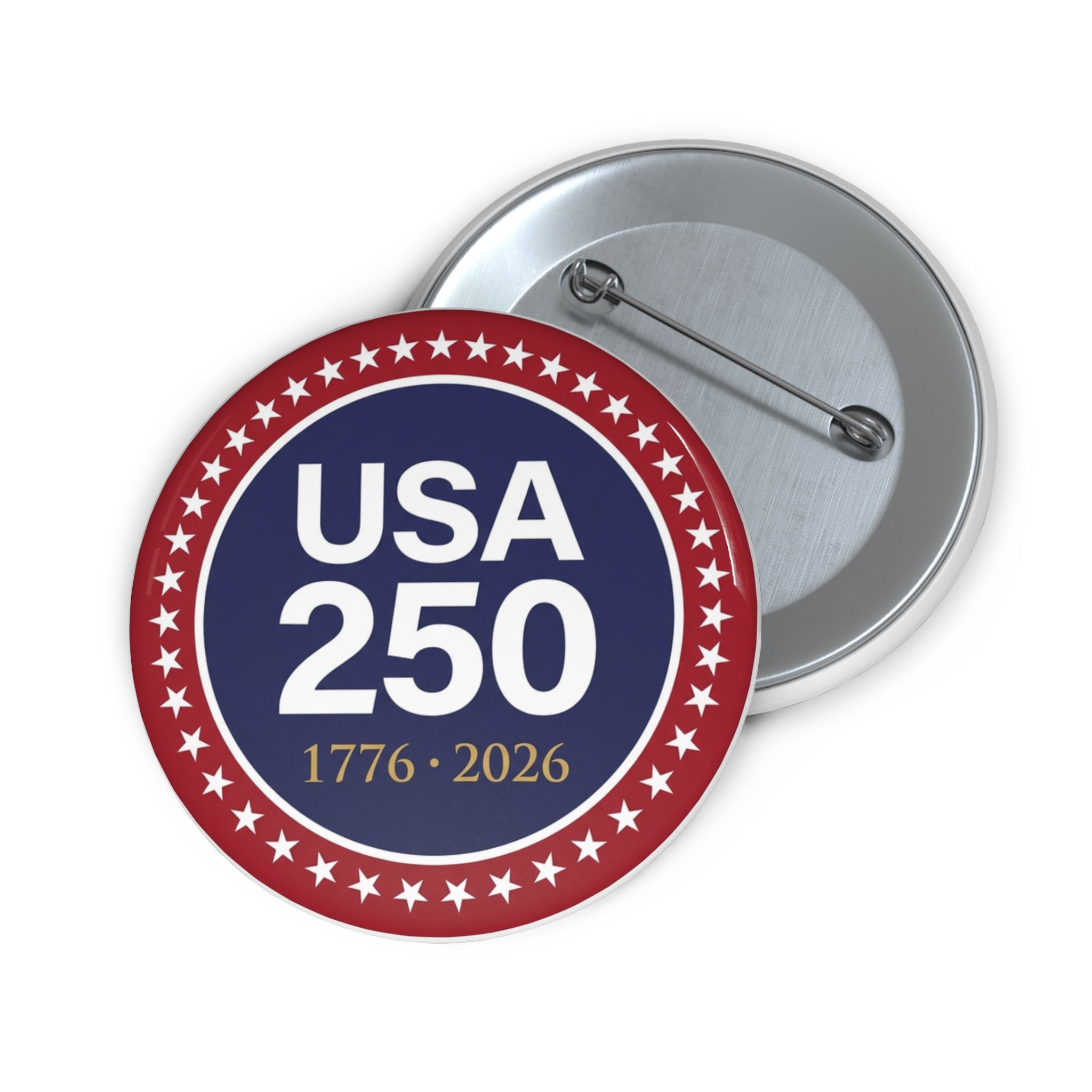 USA 250 Pin Button | 250th Anniversary Commemorative Badge | Patriotic America 1776-2026 Lapel Pin | Fourth of July Gift