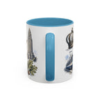 Charlotte Coffee Mug | United States Travel Souvenir | Vintage Illustrated City Gift | 11 oz 15 oz Accent Mug