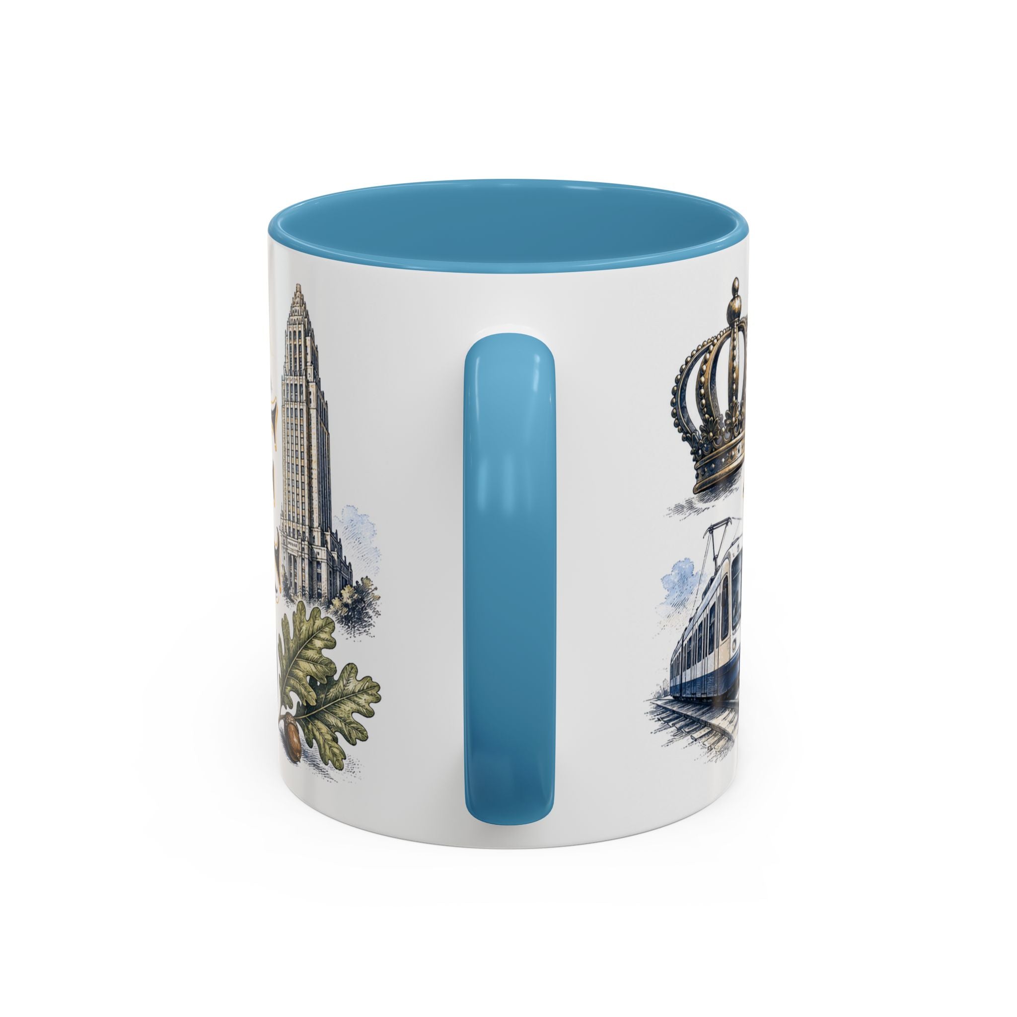 Charlotte Coffee Mug | United States Travel Souvenir | Vintage Illustrated City Gift | 11 oz 15 oz Accent Mug