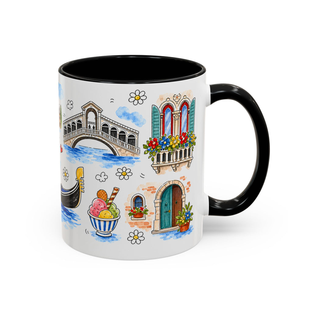 Venice Travel Mug | European City Souvenir Accent Coffee Mug | 11oz 15oz Ceramic Cup