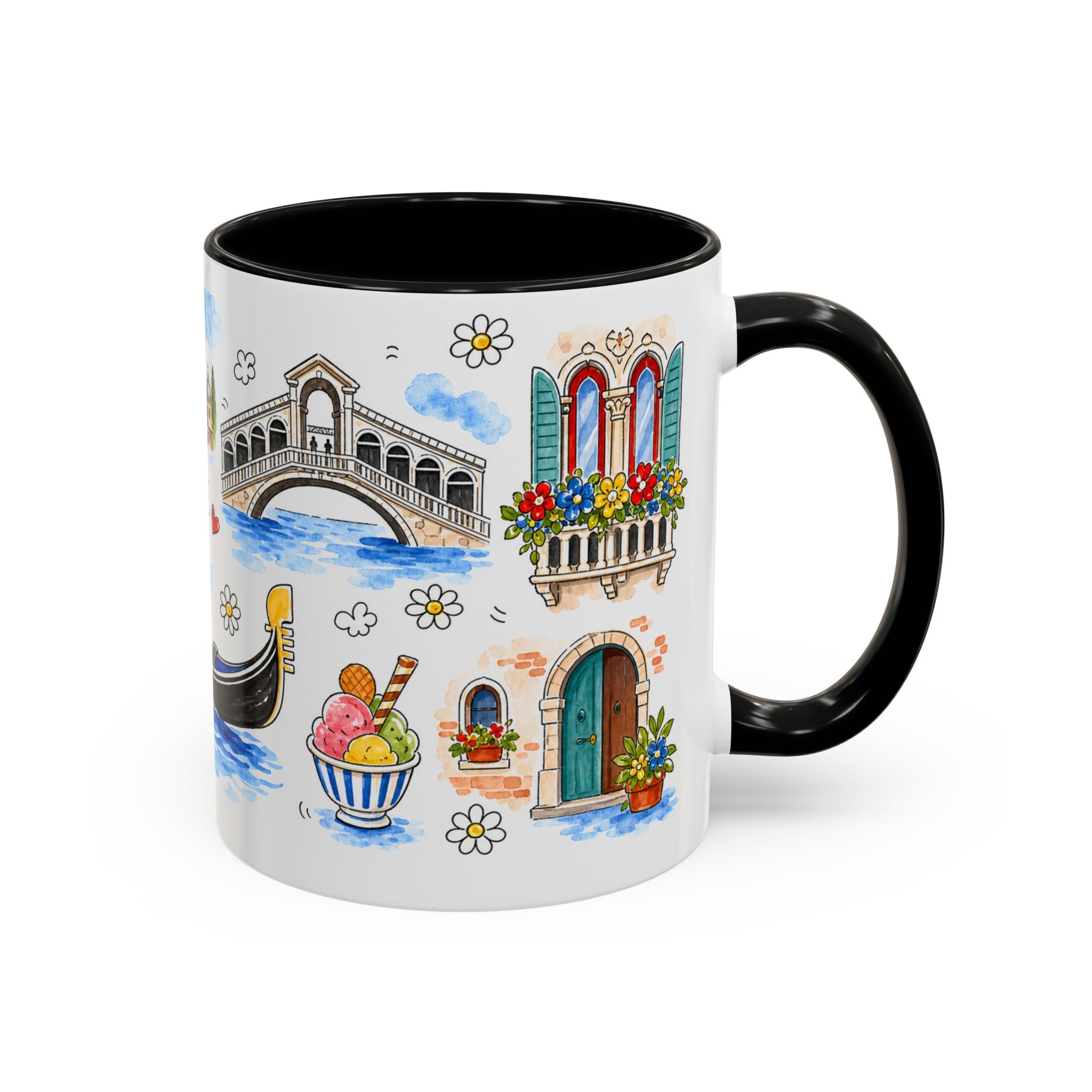 Venice Travel Mug | European City Souvenir Accent Coffee Mug | 11oz 15oz Ceramic Cup