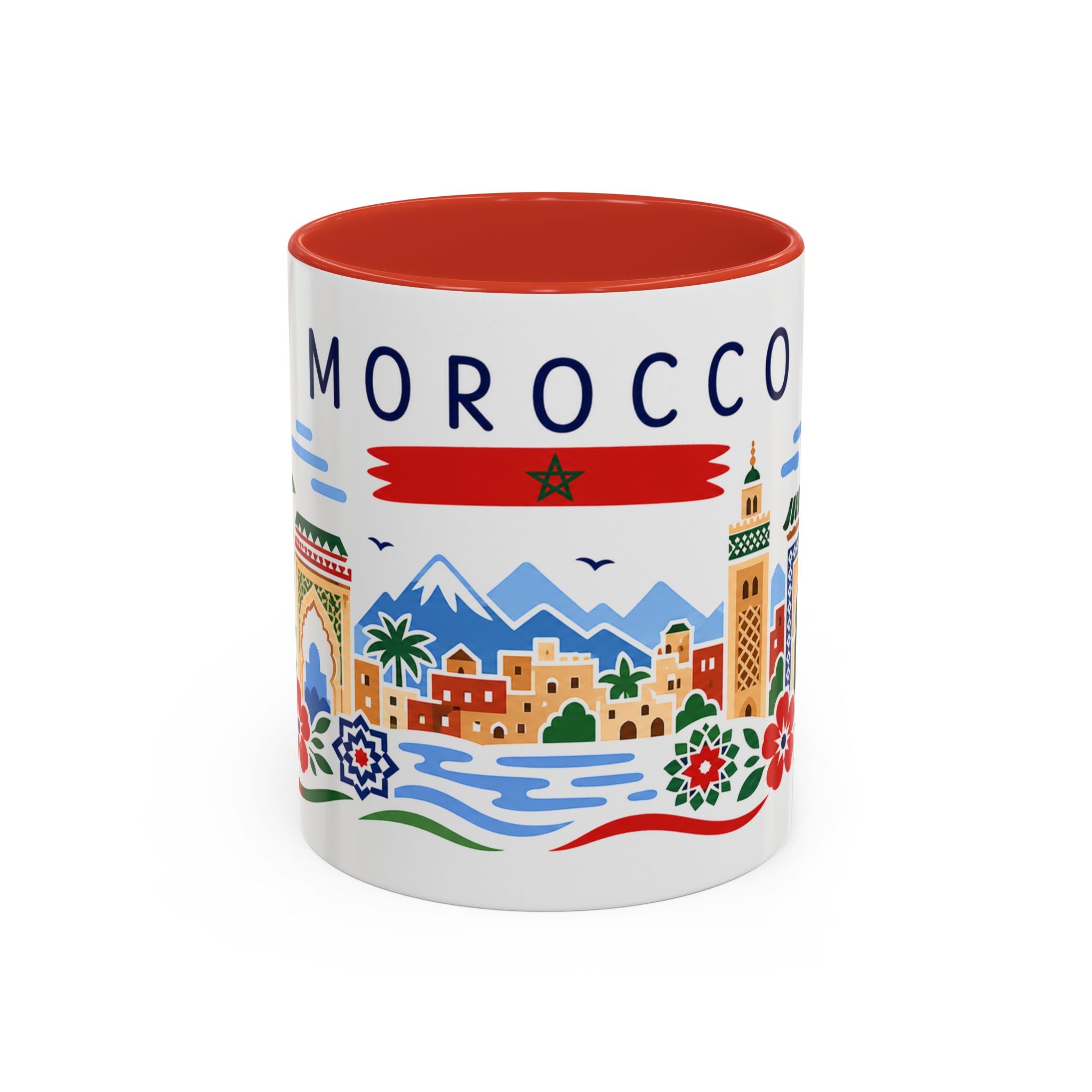 Morocco Coffee Mug | Travel Souvenir Accent Mug | Country Gift Ceramic Cup 11oz 15oz