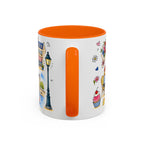 Paris Travel Mug | European City Souvenir Accent Coffee Mug | 11oz 15oz Ceramic Cup