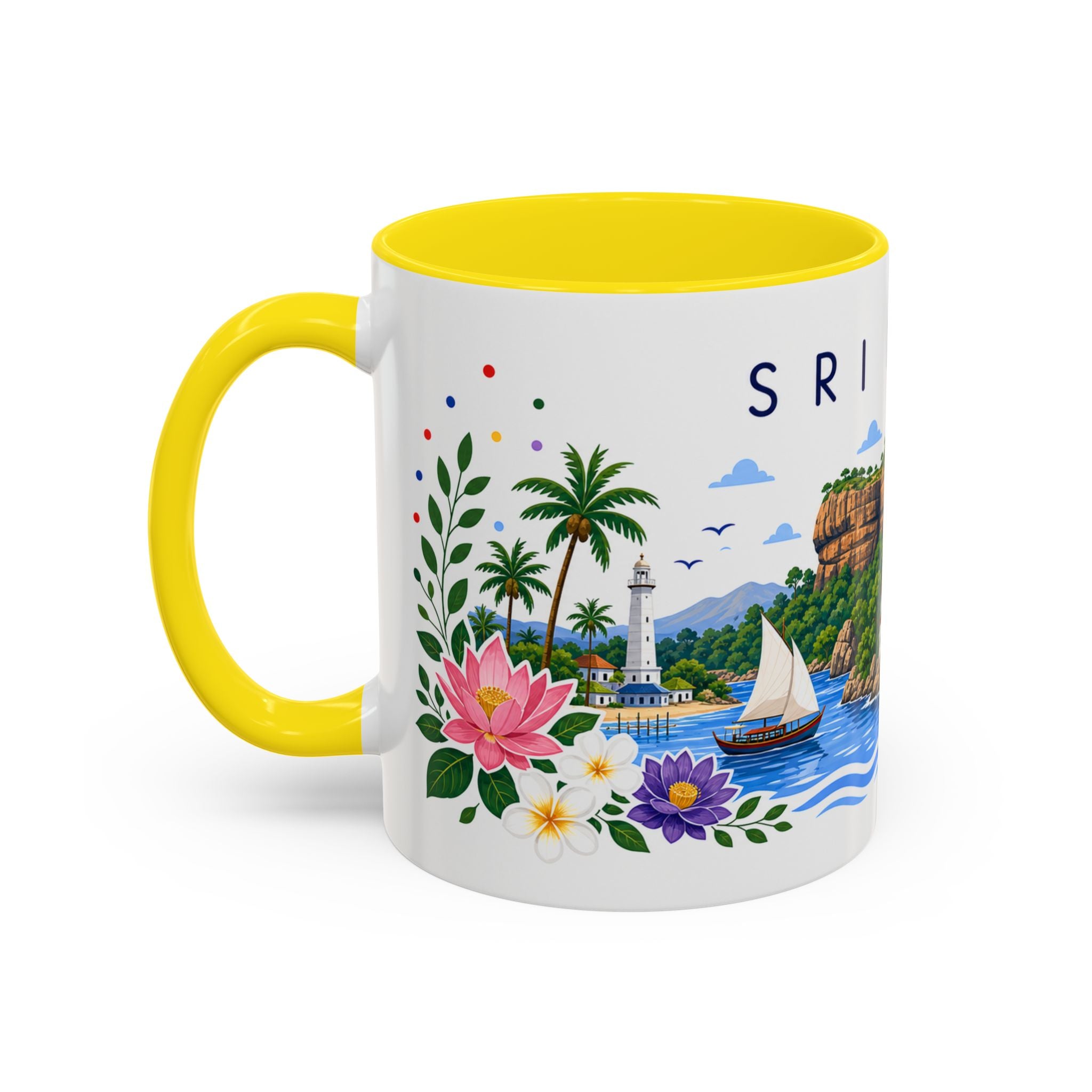 Sri Lanka Coffee Mug | Travel Souvenir Accent Mug | Place Gift Ceramic Cup 11oz 15oz