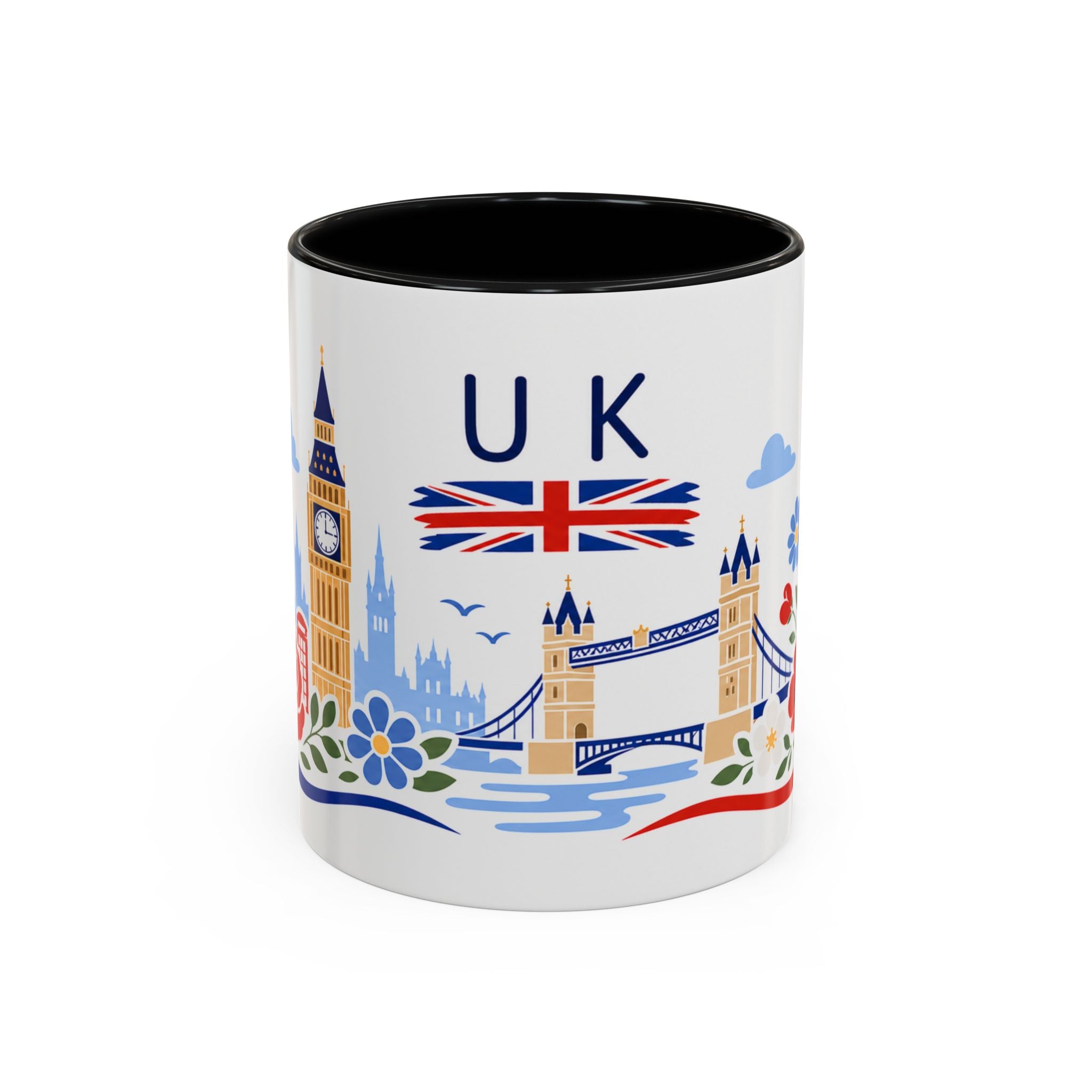 United Kingdom Coffee Mug | Travel Souvenir Accent Mug | Country Gift Ceramic Cup 11oz 15oz