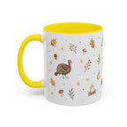 Thanksgiving Turkey Mug | Friendly Woodland Watercolor Gift | Autumn Accent Cup 11oz 15oz