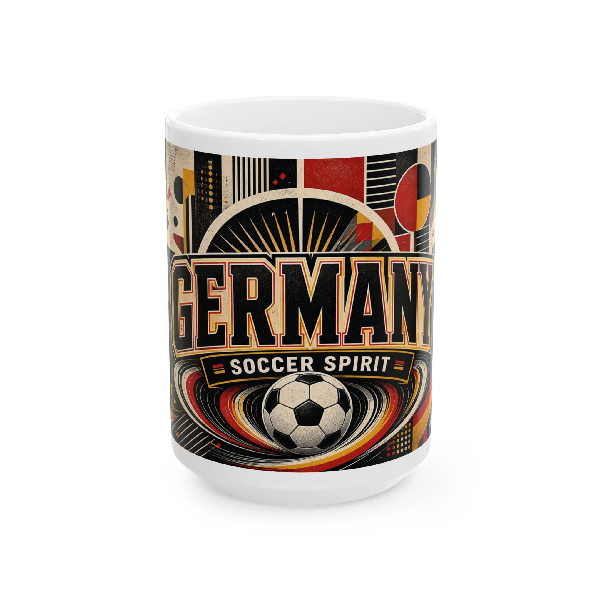 Germany Soccer Spirit Coffee Mug | Soccer Fan Gift | Ceramic 11oz 15oz Match Day Cup