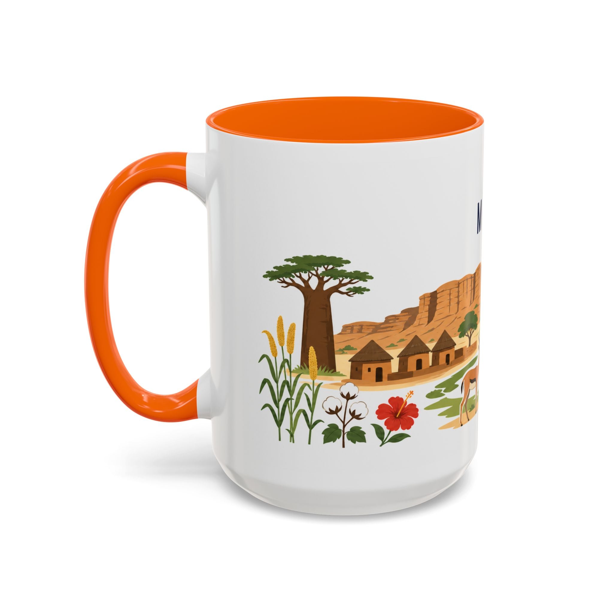 Mali Coffee Mug | Travel Souvenir Accent Mug | Country Gift Ceramic Cup 11oz 15oz