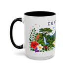 Costa Rica Coffee Mug | Travel Souvenir Accent Mug | Place Gift Ceramic Cup 11oz 15oz