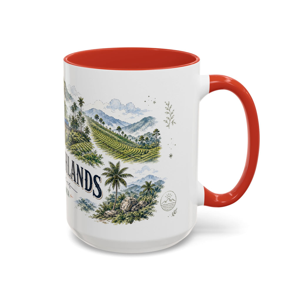 Ella Highlands Mug, Sri Lanka Travel Souvenir, Bucket List Gift, Accent Ceramic Coffee Mug 11oz 15oz