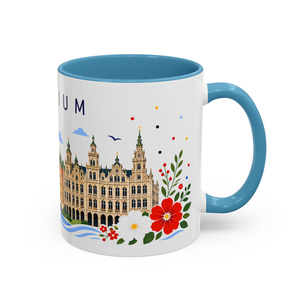 Belgium Coffee Mug | Travel Souvenir Accent Mug | Place Gift Ceramic Cup 11oz 15oz