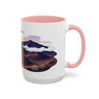 Haleakala National Park Coffee Mug | Solid Color Block Park Souvenir | 11oz 15oz Accent Mug