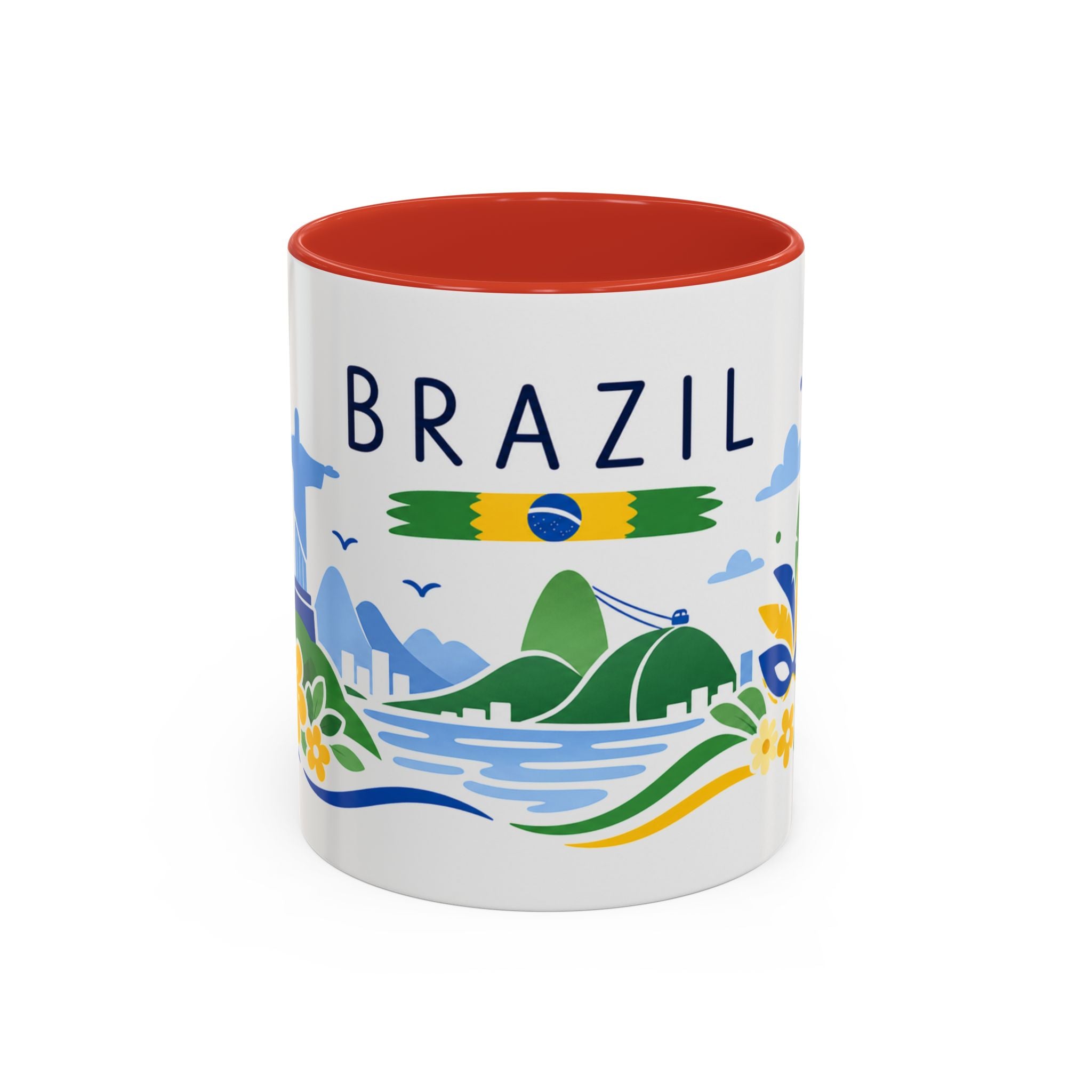 Brazil Coffee Mug | Travel Souvenir Accent Mug | Country Gift Ceramic Cup 11oz 15oz