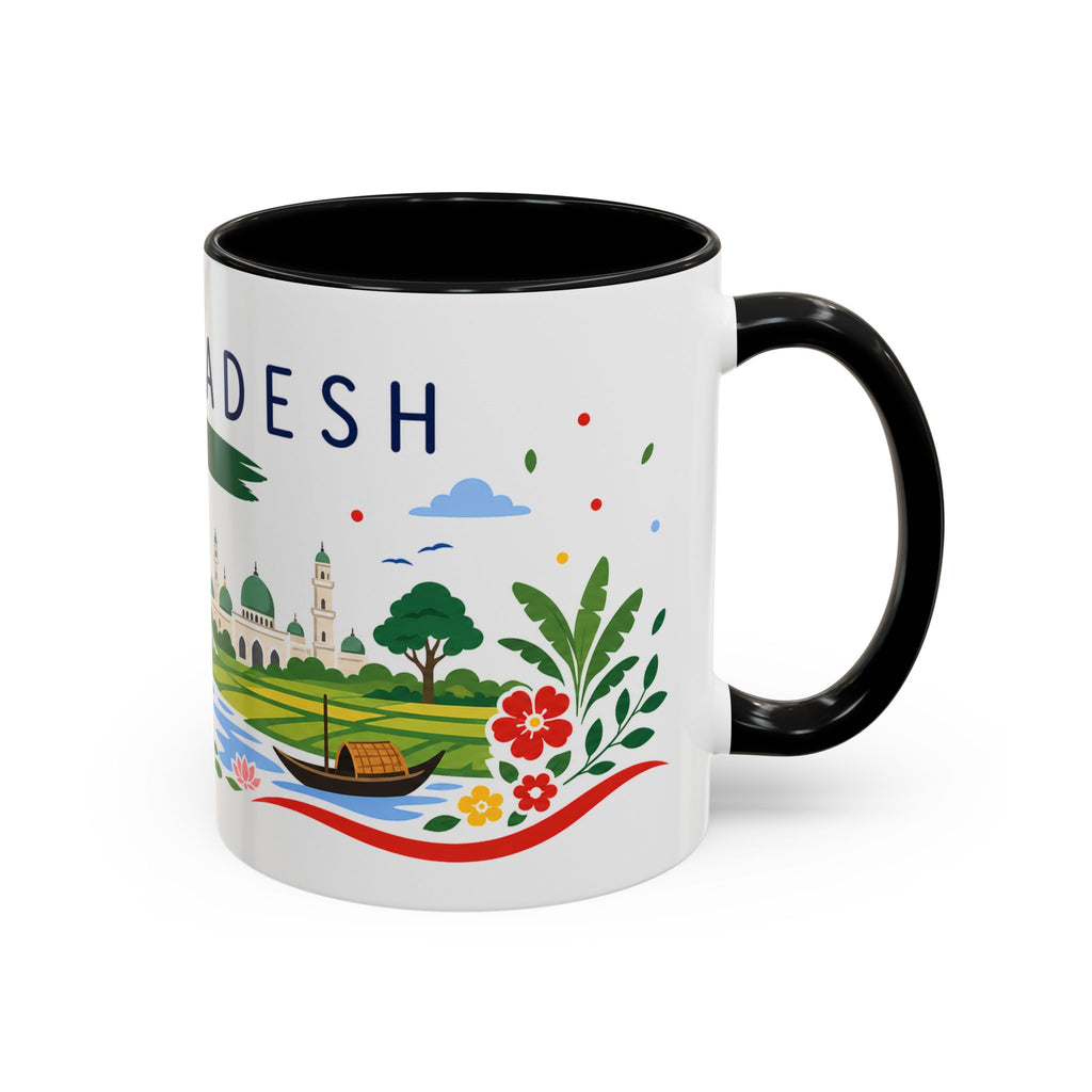 Bangladesh Coffee Mug | Travel Souvenir Accent Mug | Country Gift Ceramic Cup 11oz 15oz
