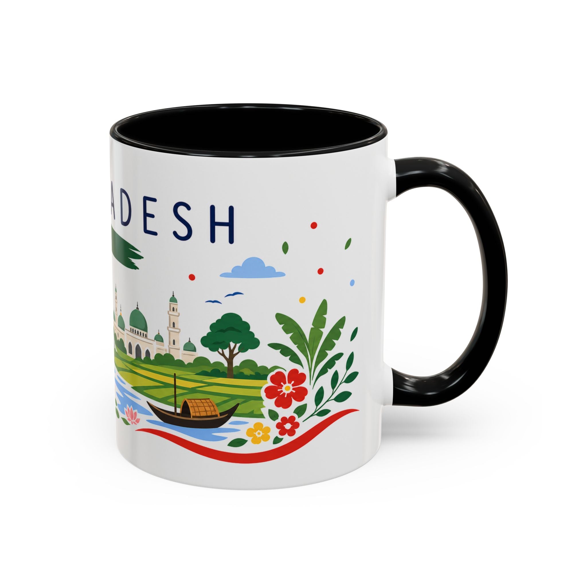 Bangladesh Coffee Mug | Travel Souvenir Accent Mug | Country Gift Ceramic Cup 11oz 15oz