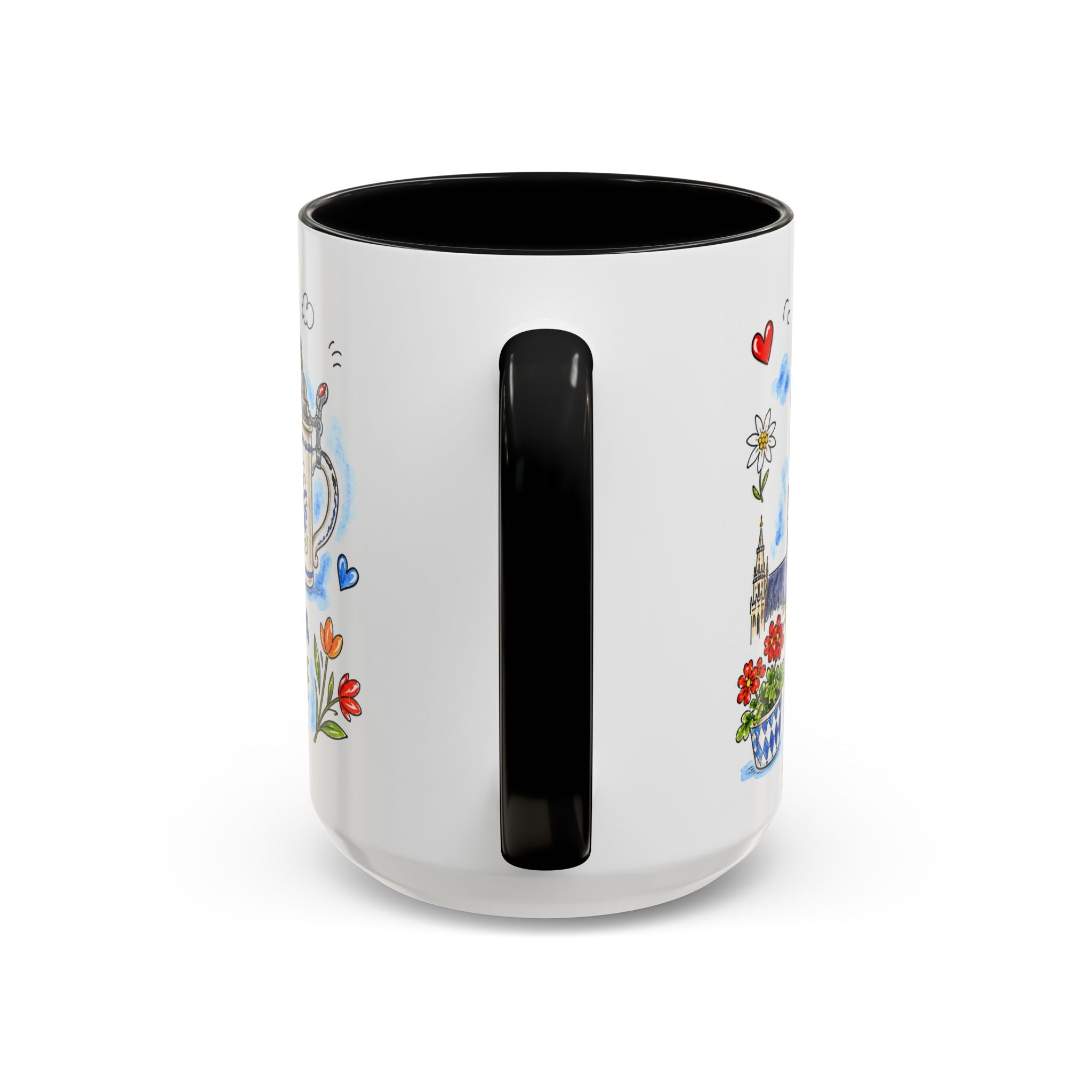 Munich Travel Mug | European City Souvenir Accent Coffee Mug | 11oz 15oz Ceramic Cup
