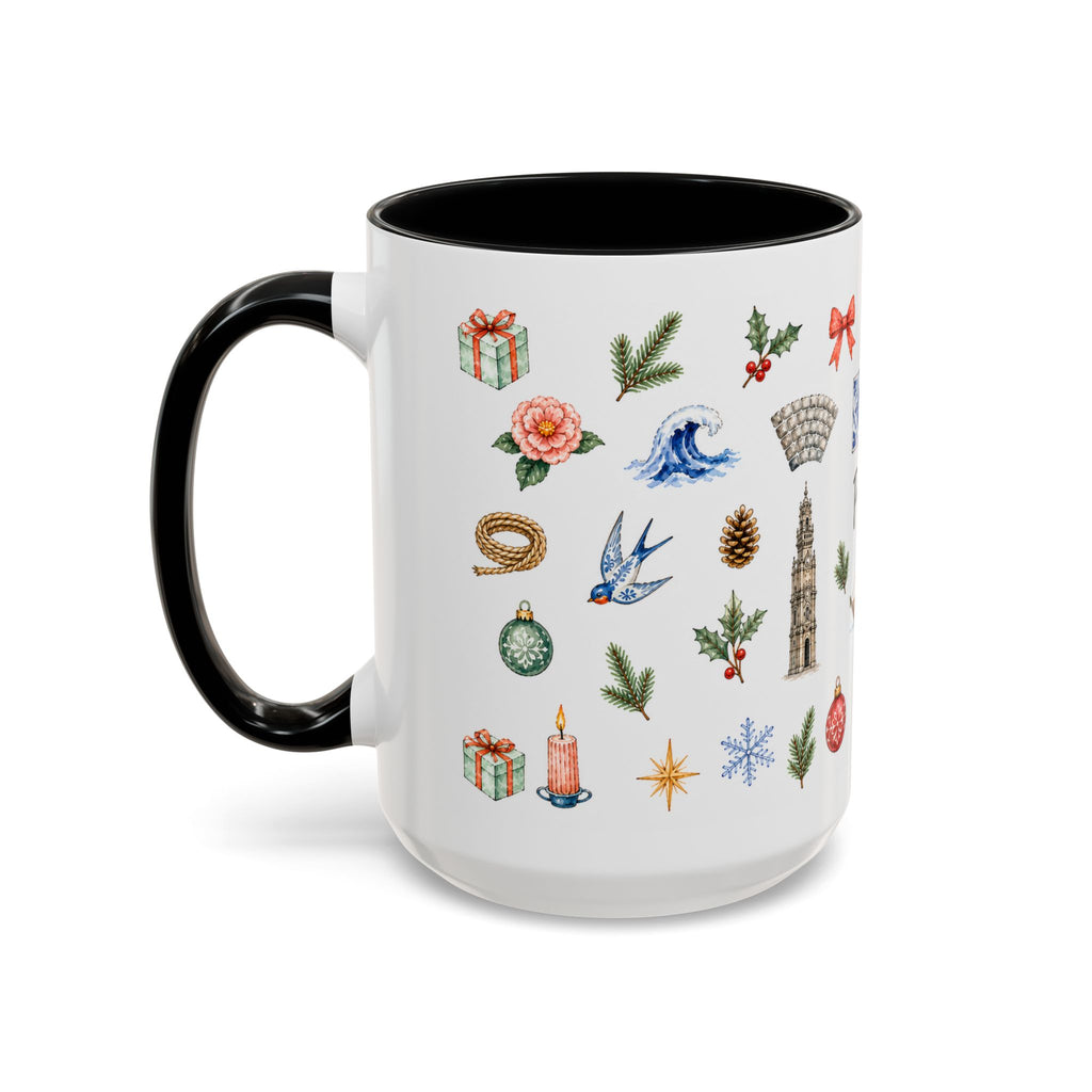 Porto Christmas Mug | Watercolor City Souvenir, Travel Gift (11oz/15oz)