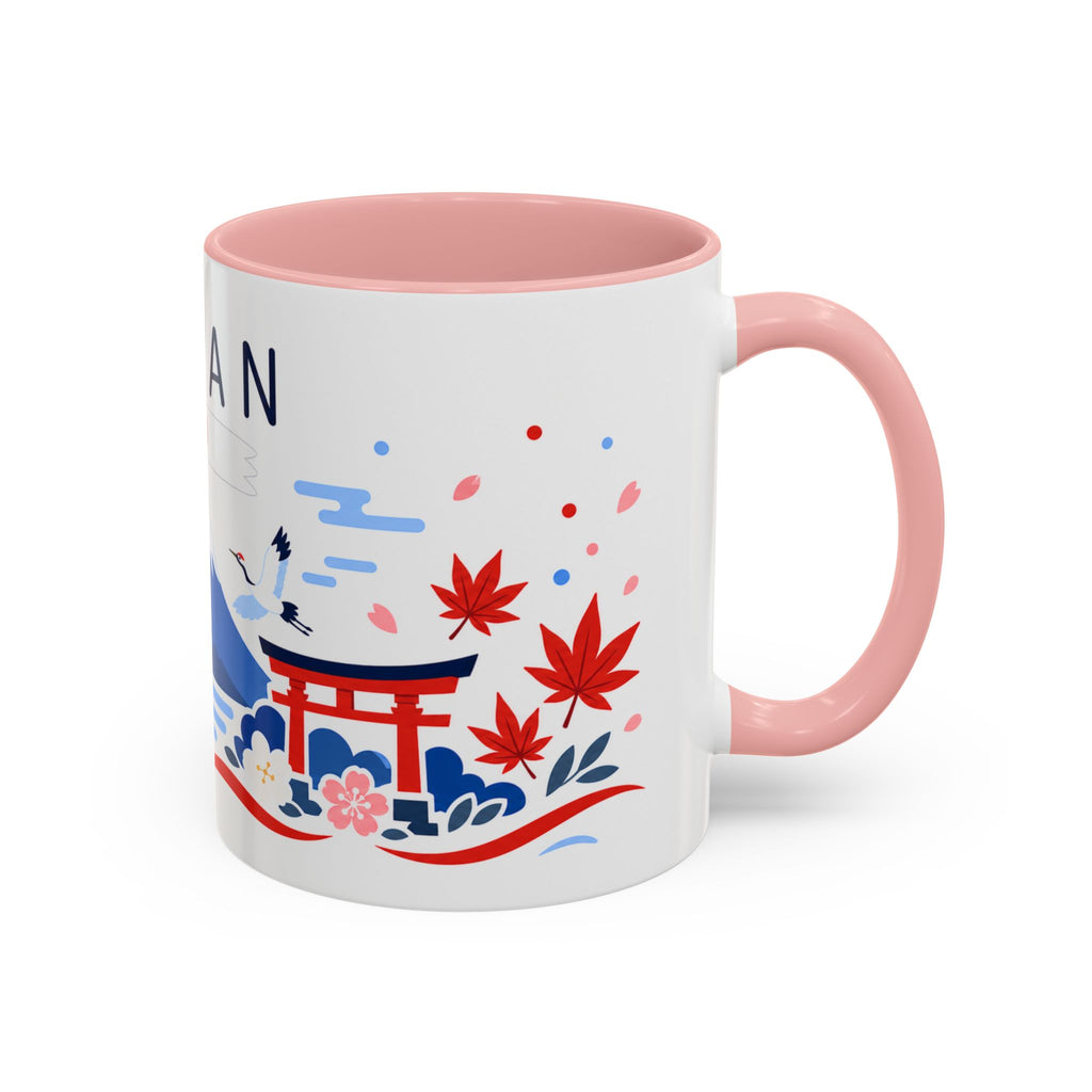 Japan Coffee Mug | Travel Souvenir Accent Mug | Country Gift Ceramic Cup 11oz 15oz