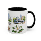 Charlotte Illustrated Travel Mug | City Souvenir Accent Coffee Mug | 11oz 15oz Ceramic Cup