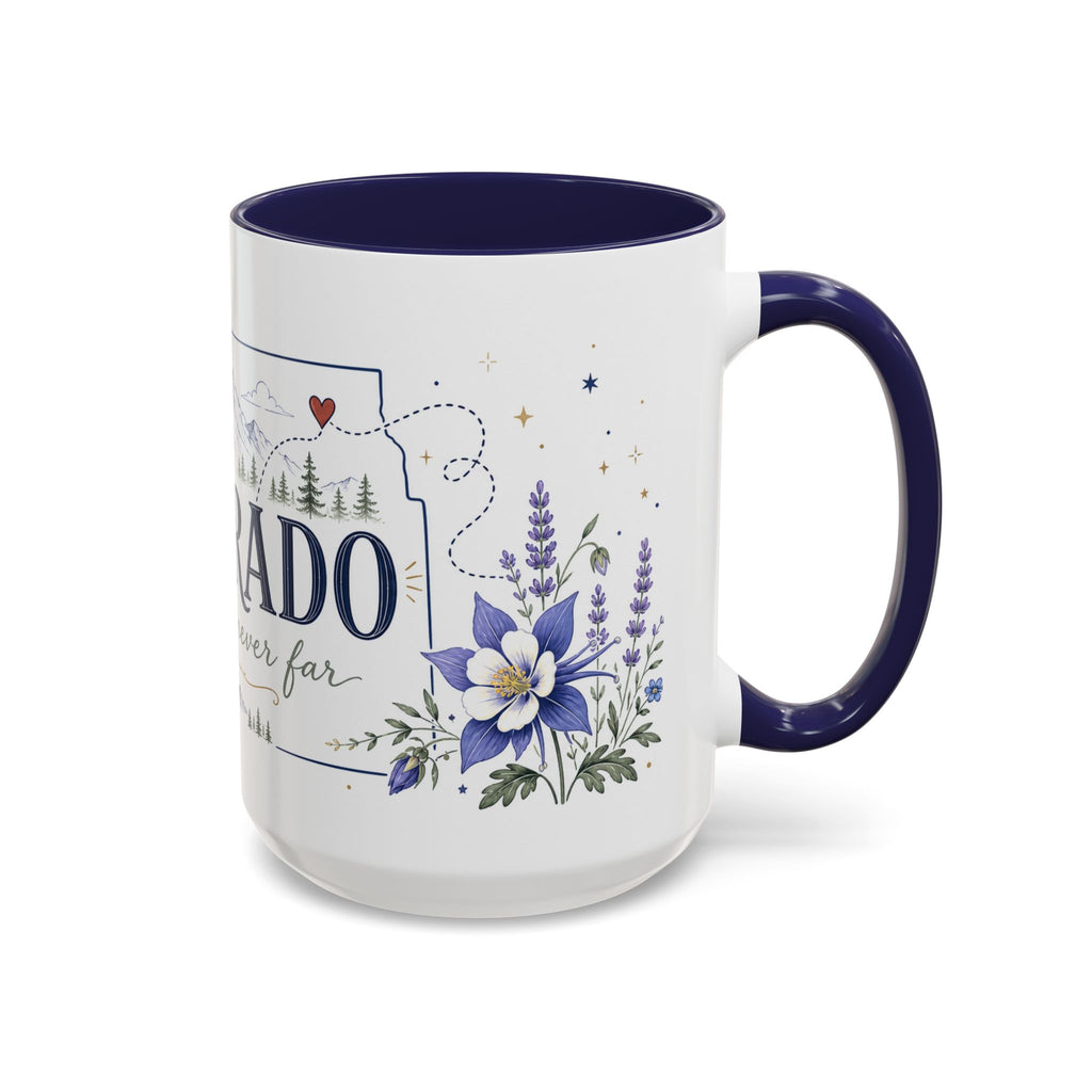 Colorado State Mug | Rocky Mountain Botanical Design | Moving Away Gift