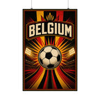 Belgium Soccer Fan Art Poster | Matte Vertical Poster | 2026 soccer season Wall Decor