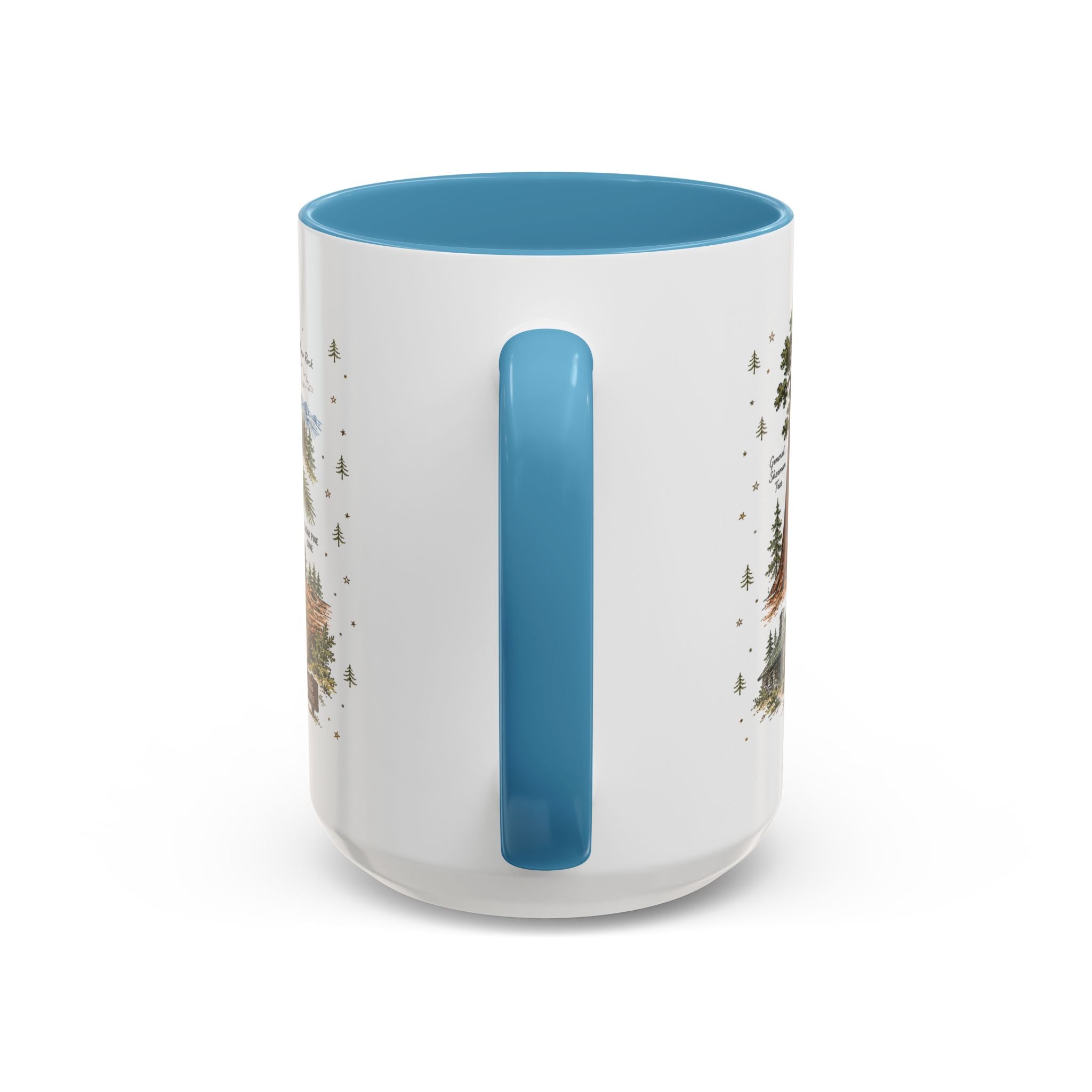 Sequoia Coffee Mug | National Park Hiking California Gift | Accent Color Ceramic 11oz 15oz