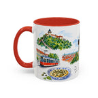Graz Illustrated Travel Mug | City Souvenir Accent Coffee Mug | 11oz 15oz Ceramic Cup
