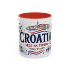 Croatia Soccer Coffee Mug | World Cup Fan Gift | Accent Color Ceramic 11oz 15oz Match Day Cup