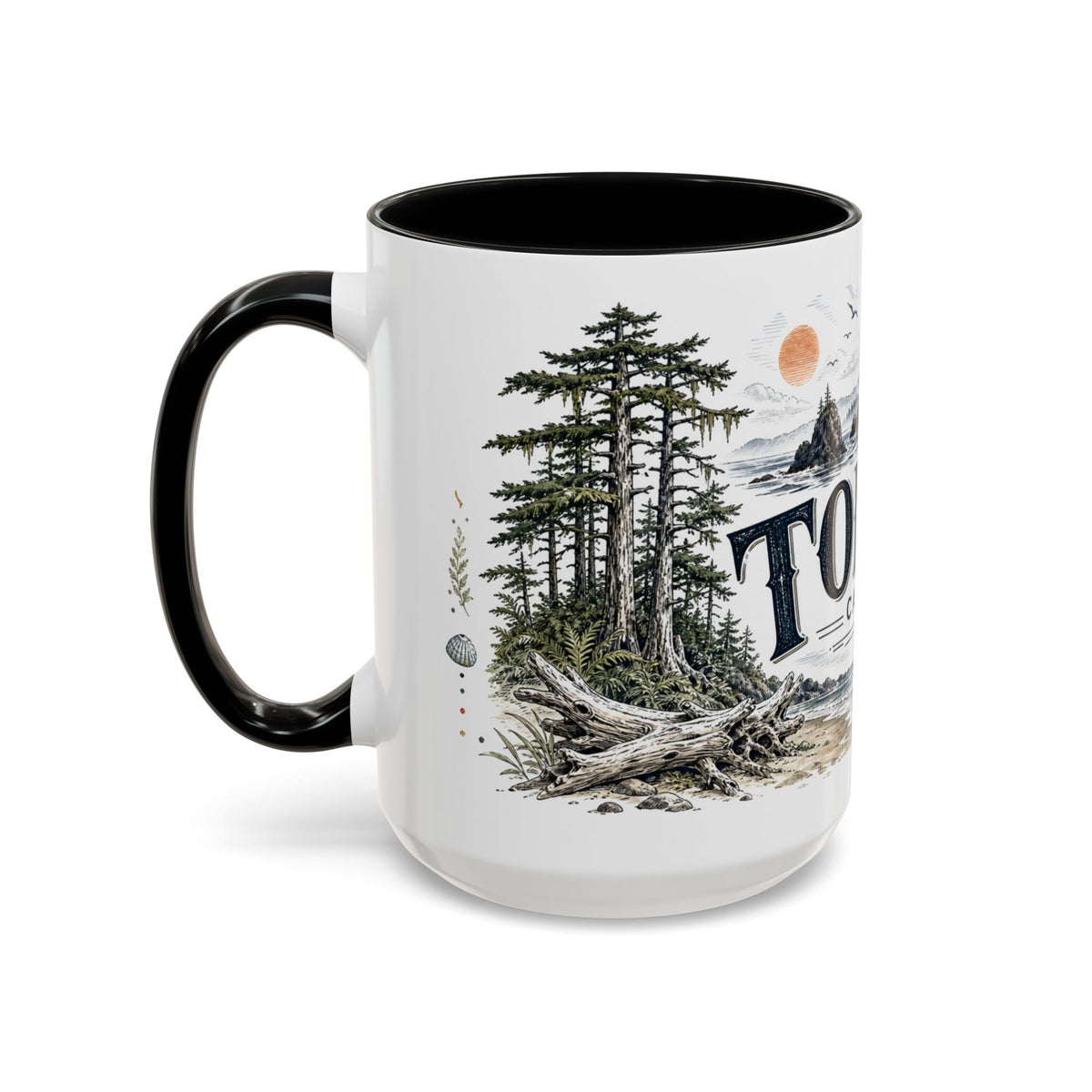 Tofino Mug, Canada Travel Souvenir, Bucket List Gift, Accent Ceramic Coffee Mug 11oz 15oz