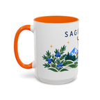Sagittarius Zodiac Coffee Mug | Bow and Arrow Design | Astrology Birthday Gift | 11 oz 15 oz Ceramic Accent Mug