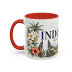 Indonesia Home Country Mug | Moving Away Gift | Long Distance Friendship | 11 oz 15 oz Accent Mug