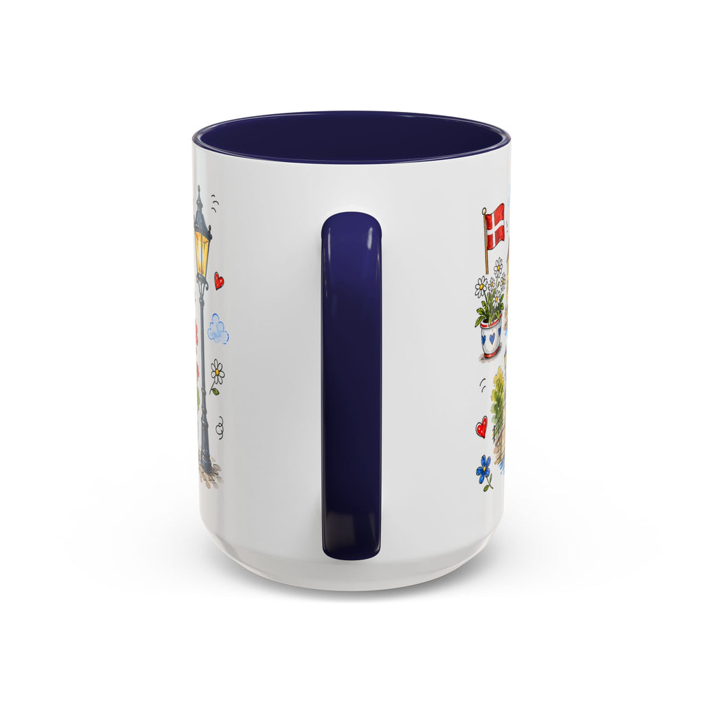 Copenhagen Travel Mug | European City Souvenir Accent Coffee Mug | 11oz 15oz Ceramic Cup