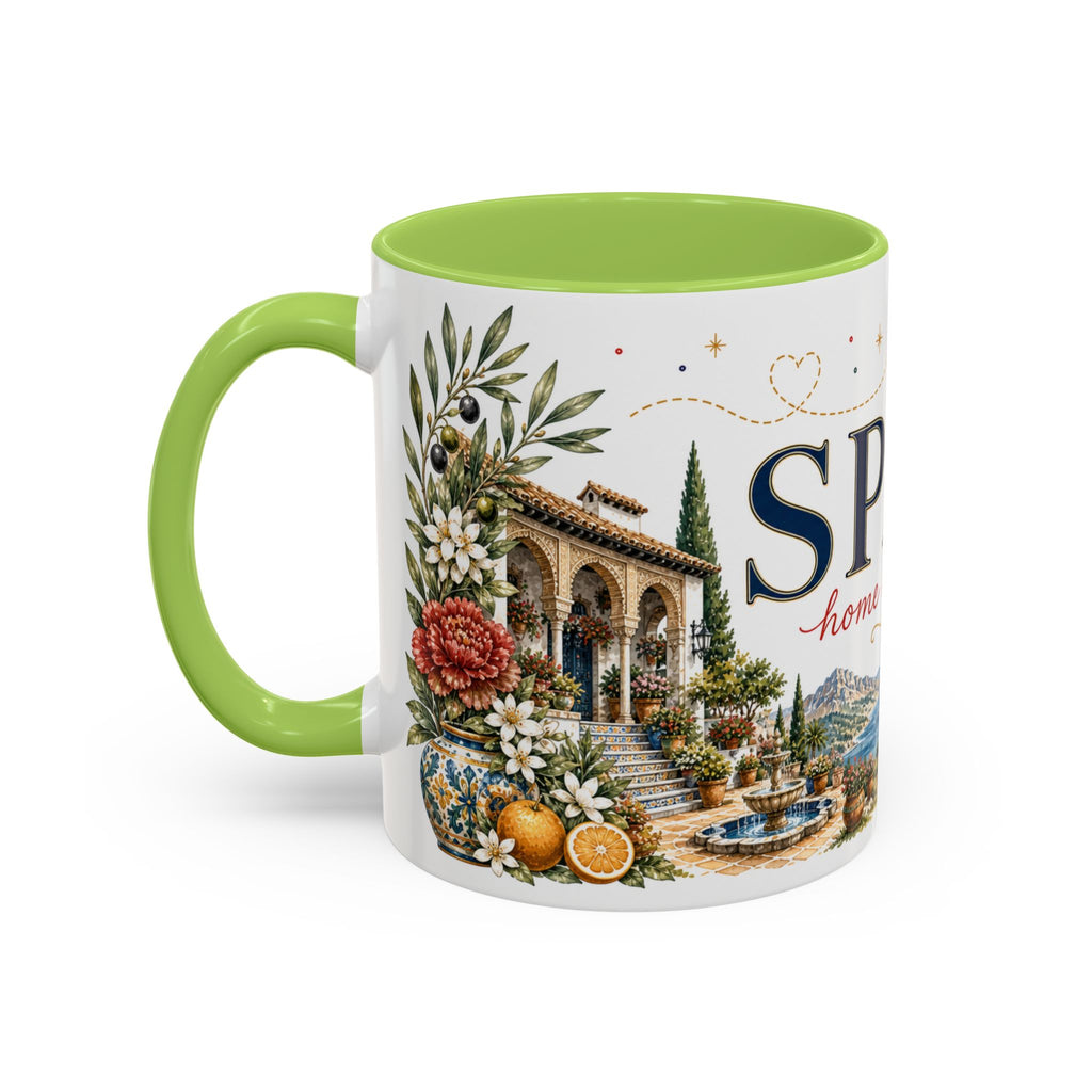 Spain Home Country Mug | Moving Away Gift | Long Distance Friendship | 11 oz 15 oz Accent Mug