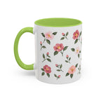 Alabama Camellia Mug, State Flower Floral Coffee Cup, 11oz Botanical Gift