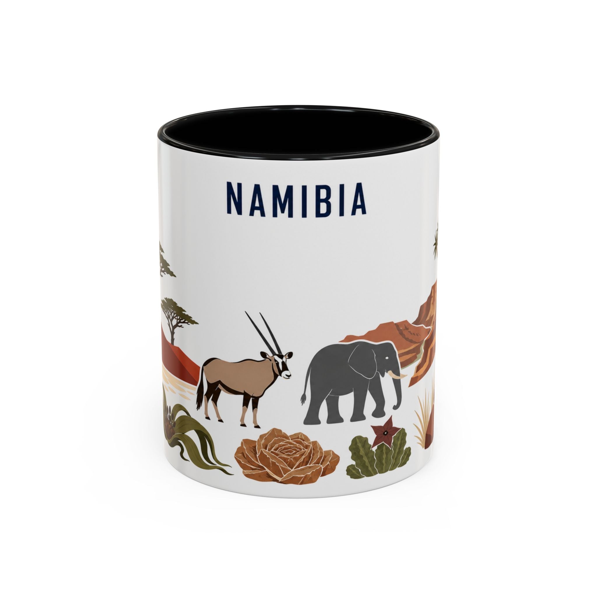 Namibia Coffee Mug | Travel Souvenir Accent Mug | Country Gift Ceramic Cup 11oz 15oz