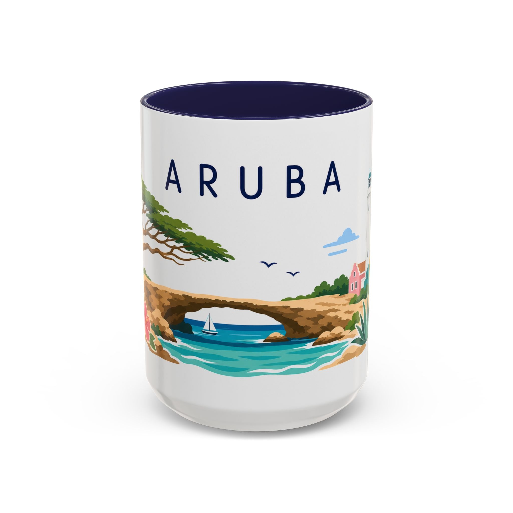 Aruba Coffee Mug | Travel Souvenir Accent Mug | Country Gift Ceramic Cup 11oz 15oz
