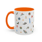 Big Sur Christmas Mug | Watercolor Travel Souvenir | Holiday Gift | Accent Ceramic Coffee Cup 11oz 15oz