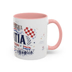 Croatia Soccer Coffee Mug | World Cup Fan Gift | Accent Color Ceramic 11oz 15oz Match Day Cup