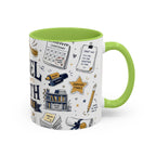 The Tassel Was Worth the Hassle Coffee Mug | Funny Graduation Gift 2026 | Accent Color Ceramic 11oz 15oz