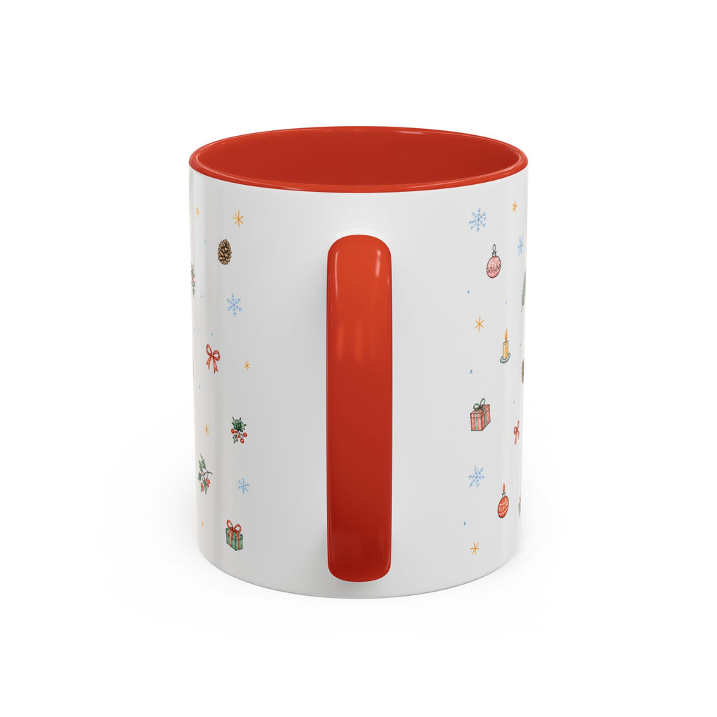 Iguazu Falls Christmas Mug | Watercolor Travel Souvenir | Holiday Gift | Accent Ceramic Coffee Cup 11oz 15oz