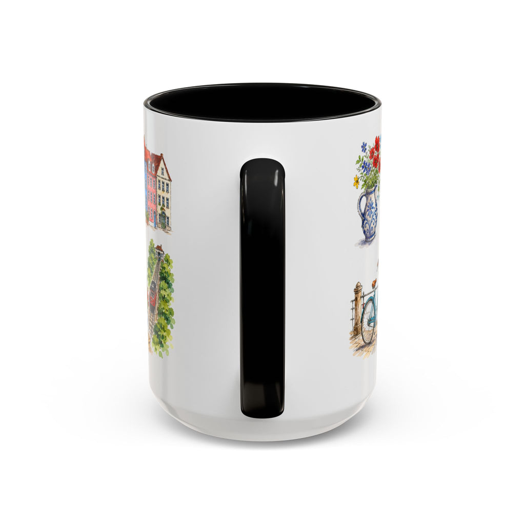 Heidelberg Illustrated Travel Mug | City Souvenir Accent Coffee Mug | 11oz 15oz Ceramic Cup