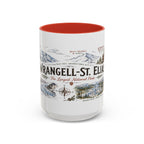 Wrangell-St. Elias National Park Coffee Mug | Alaska Wilderness Climbing Gift | Accent Color Ceramic 11oz 15oz